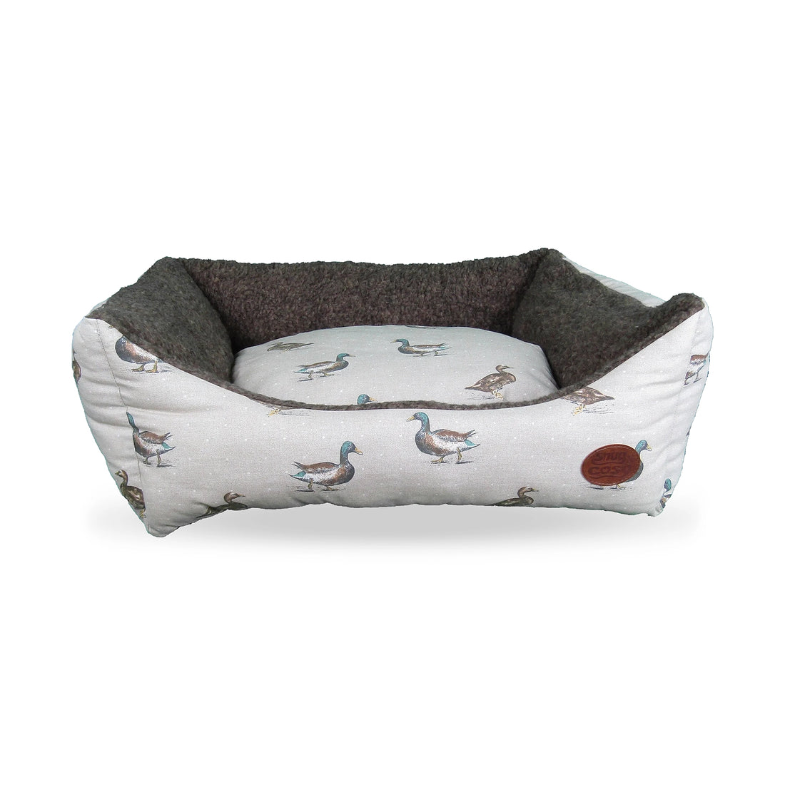 Beige Duck Print Bed