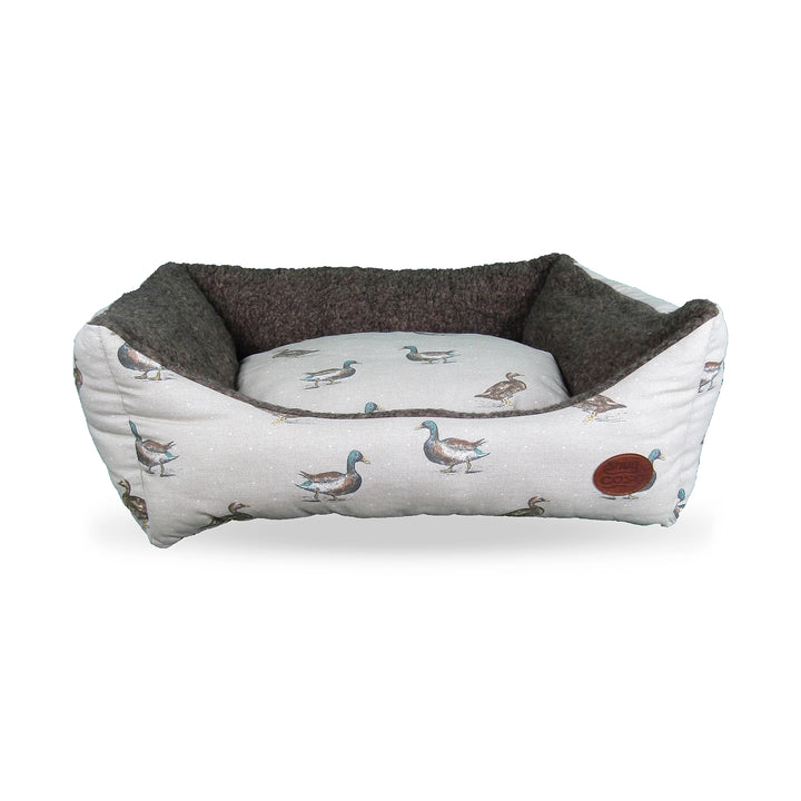 Beige Duck Print Bed