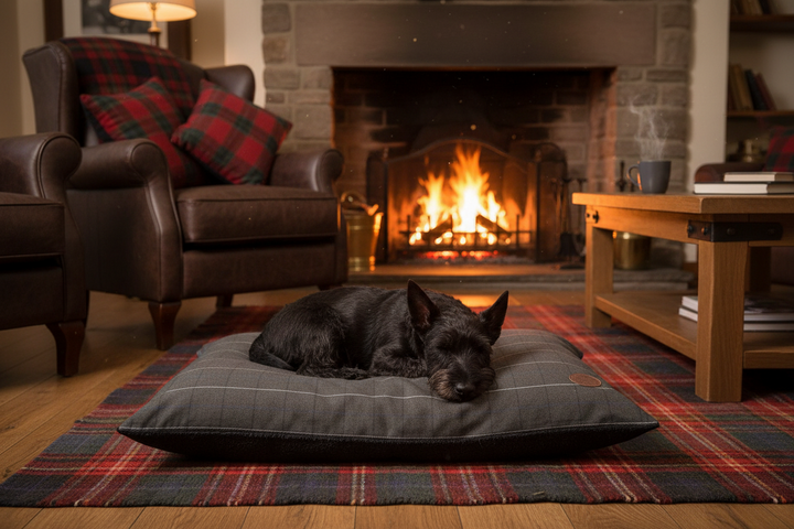 Cambridge Tweed Lounger - Comfortable & Stylish Dog Bed - pet range for dogs Snug and Cosy Pets