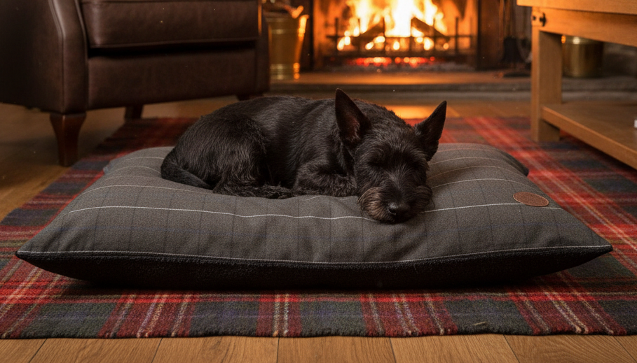 Cambridge Tweed Lounger - Comfortable & Stylish Dog Bed - pet range for dogs Snug and Cosy Pets