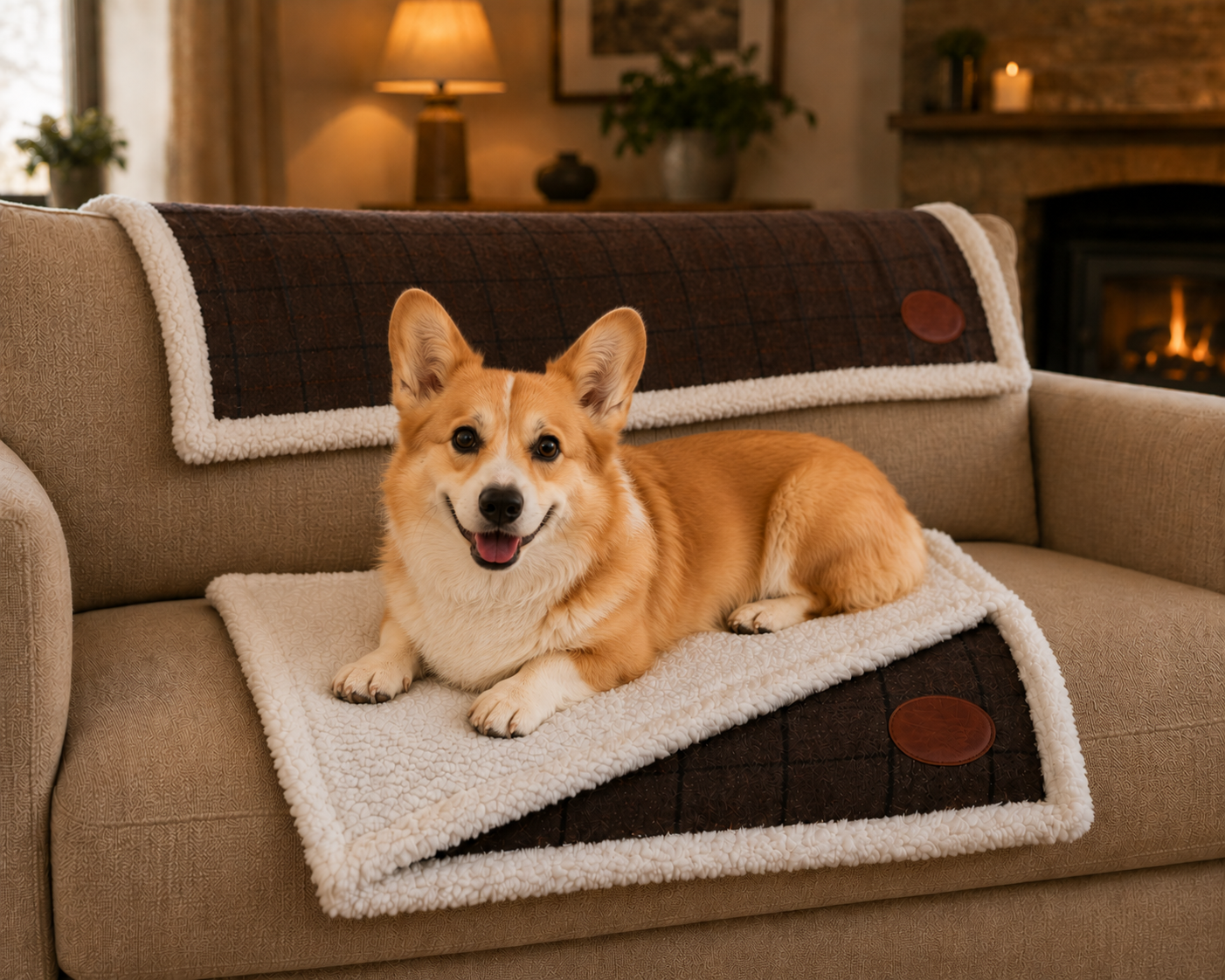 Cambridge Fleece Lined Pet Blanket - Soft Washable Dog & Cat Blanket - pet range for dogs Snug and Cosy Pets