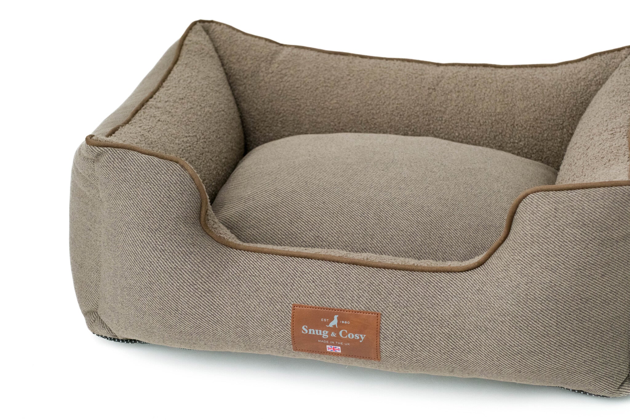 HERITAGE TWEED HIGH SIDED DOG BED