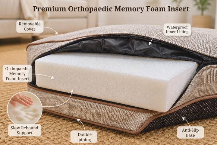 Heritage Lounger COVER ONLY - Dog Bed for dogs Snug and Cosy Pets
