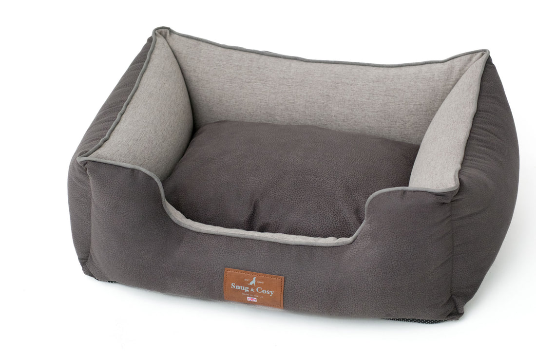 ELEGANCE Faux Leather High Sided Dog bed