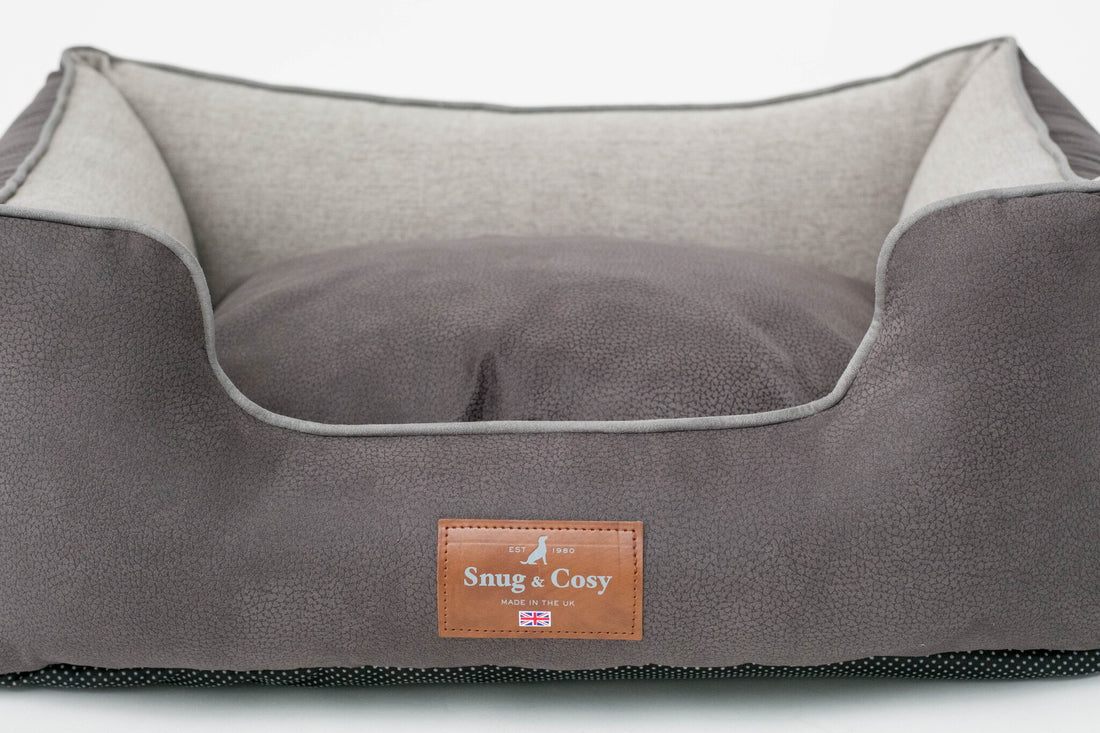 ELEGANCE Faux Leather High Sided Dog bed