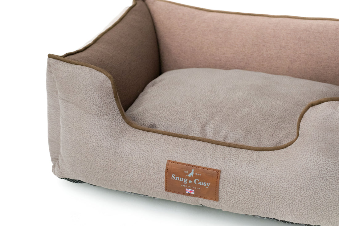 ELEGANCE Faux Leather High Sided Dog bed