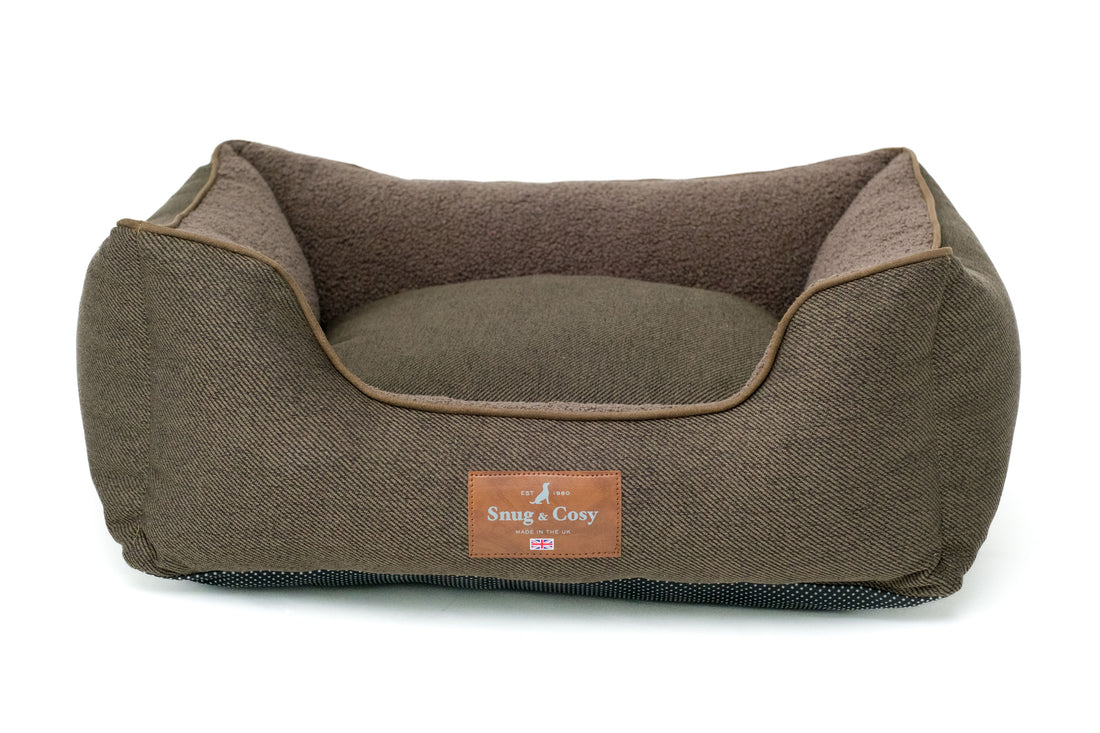 HERITAGE TWEED HIGH SIDED DOG BED