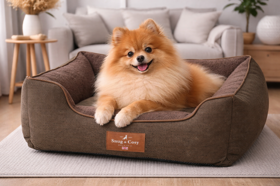 HERITAGE TWEED DOG PET HIGH SIDED ORTHOPAEDIC BED - Dog Bed for dogs Snug and Cosy Pets