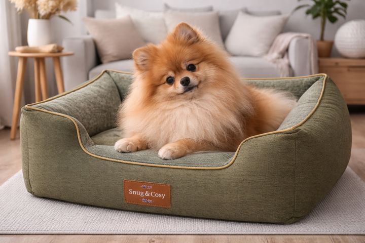 HERITAGE TWEED DOG PET HIGH SIDED ORTHOPAEDIC BED - Dog Bed for dogs Snug and Cosy Pets