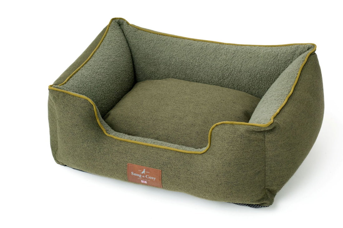 HERITAGE TWEED HIGH SIDED DOG BED