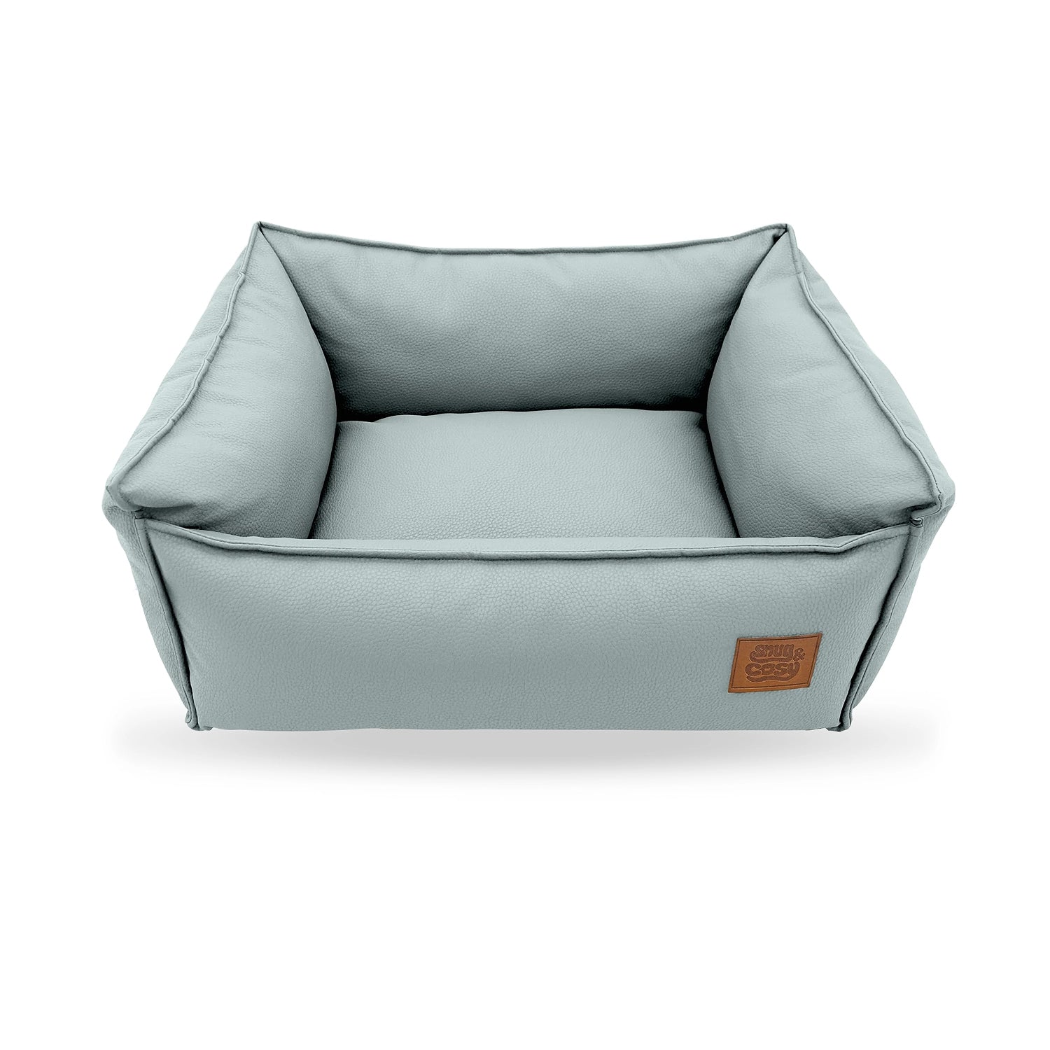 Monza Faux Leather Box  Bed