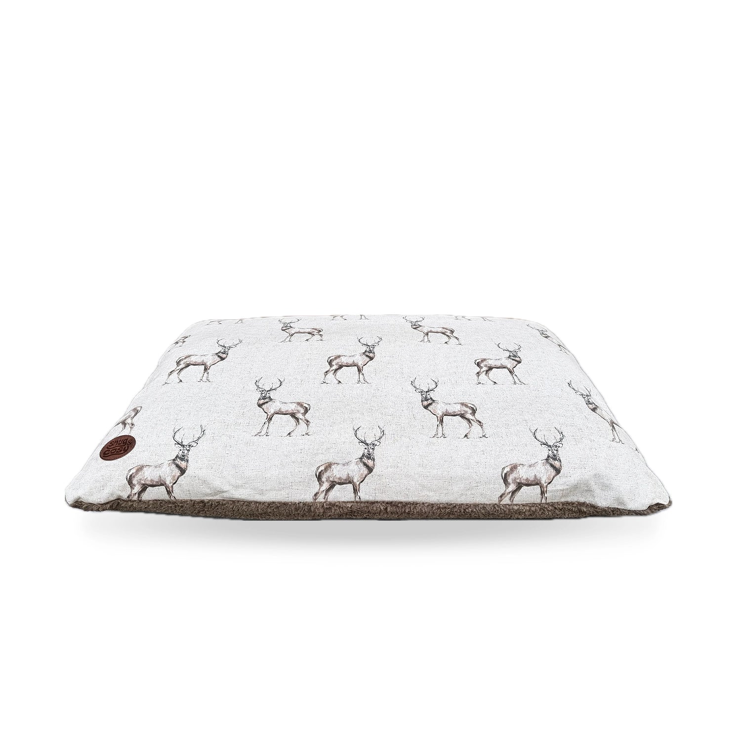Moorland Stag Reversible Dog Lounger - British Autumn Design - Pet Loungers for dogs Snug and Cosy Pets