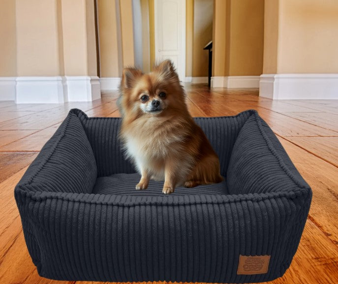 San Remo Chunky Cord Dog Pet Bed - Removable Washable Cover