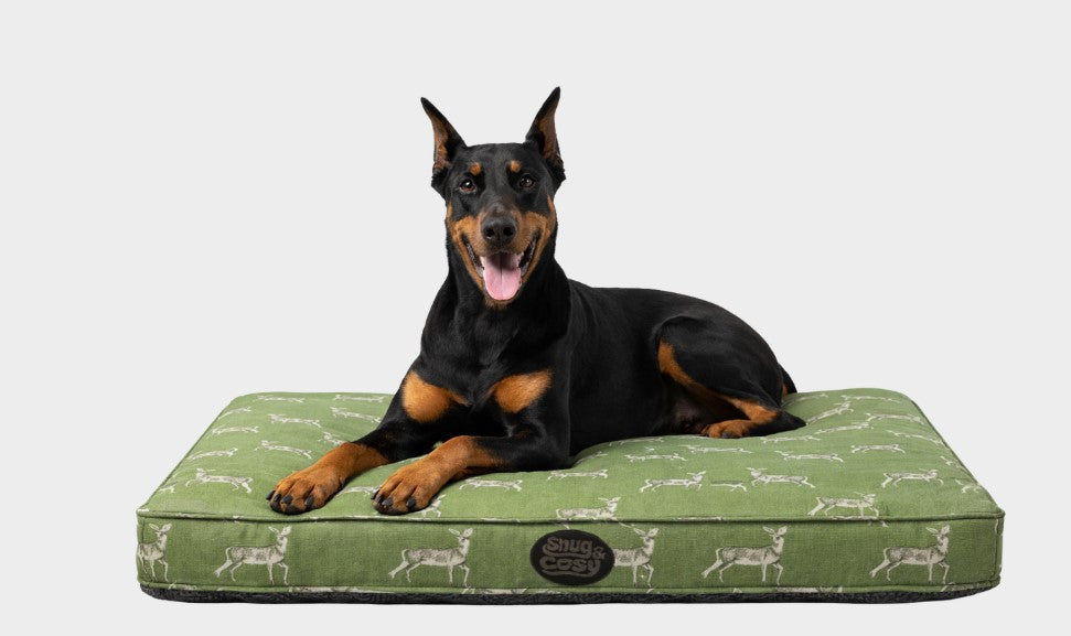 Memory Foam Dog Pet Lounger - Sage Deer 120cm x 70cm&nbsp;