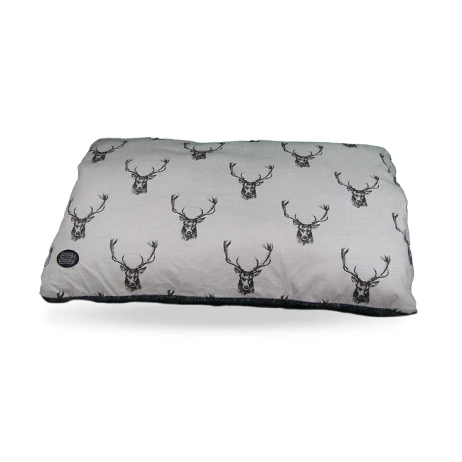 Stag Print Dog Lounger - for dogs Snug and Cosy Pets