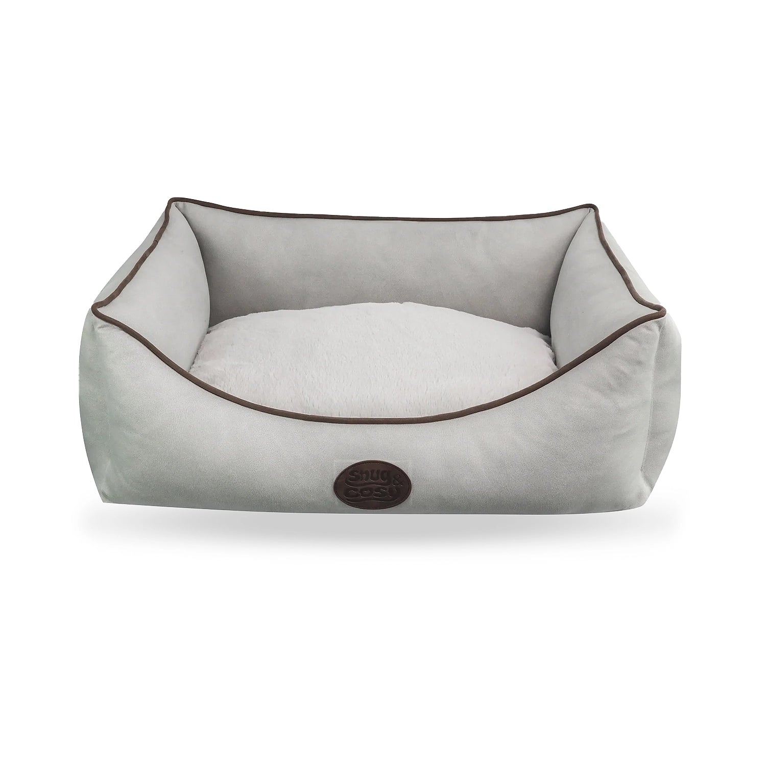 Tuscany Diamond Faux Leather Dog Bed