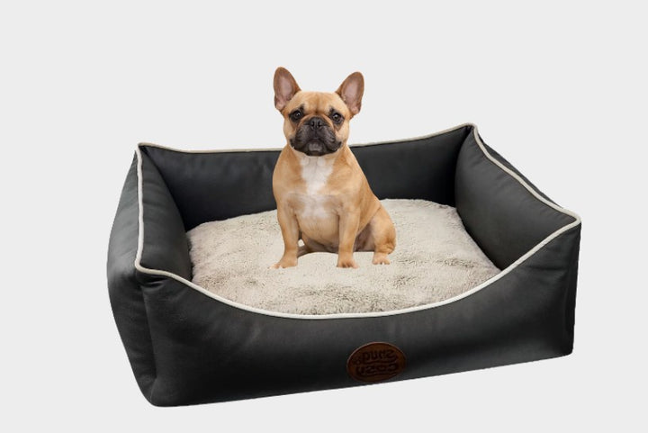 Tuscany Diamond Faux Leather Dog Bed