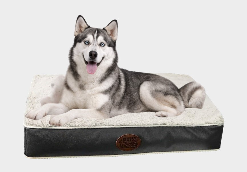 Tuscany Faux Leather Dog Pet Lounger Cushion Washable - Dog Lounger for dogs Snug and Cosy Pets