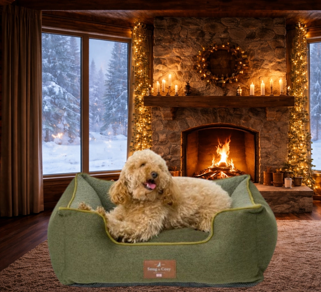 HERITAGE TWEED HIGH SIDED DOG BED