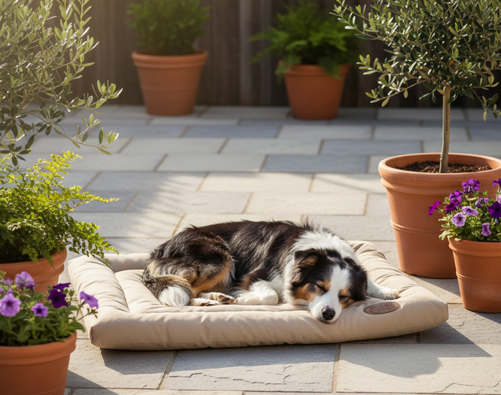 Water Repellent Dog Crate Mat – Camel - Dog Beds & Mats for dogs Snug and Cosy Pets