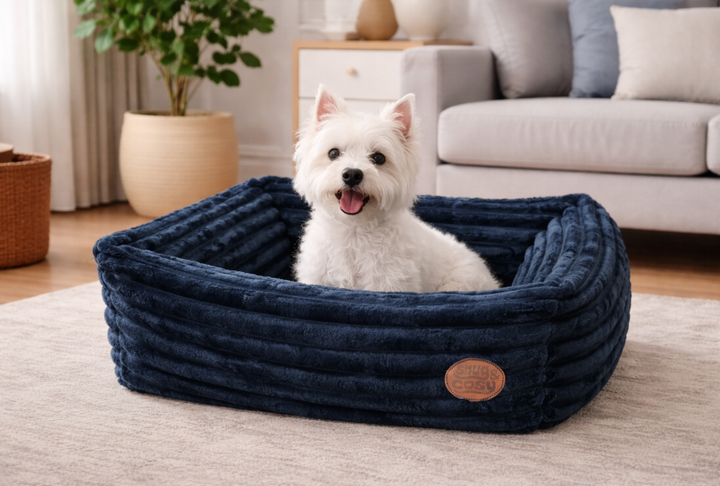 Alaska Faux Fur Dog Bed - UK Made - Dog Beds for dogs Snug and Cosy Pets