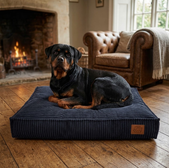 San Remo Chunky Cord Dog Lounger - The Deluxe Sleep Solution for Your Pet - Pet Loungers for dogs Snug and Cosy Pets