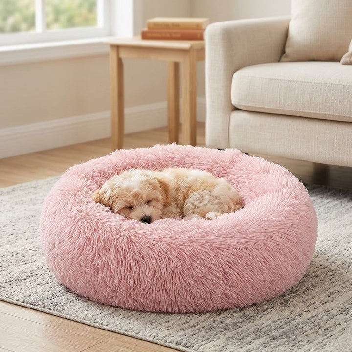 Cozy Anti Anxiety Donut Dog Pet Bed – The Ultimate Comfort for Your Furry Friend - Pet Beds for dogs Snug and Cosy Pets