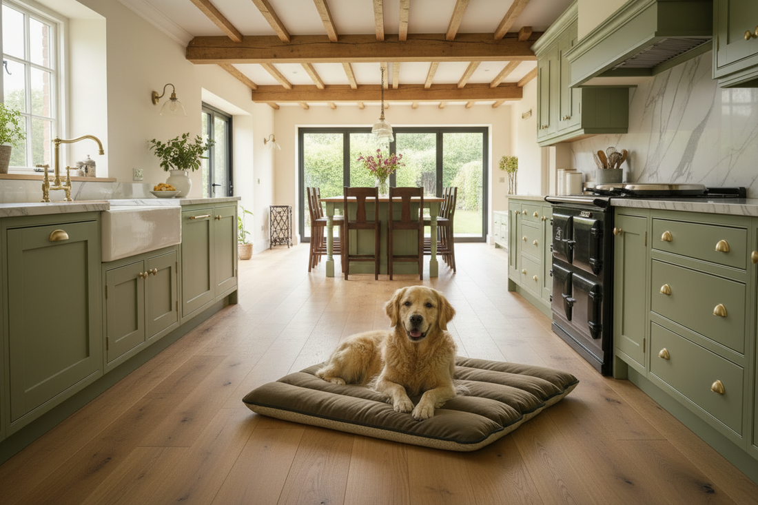 Memory Foam Range — Ribbed Dog Cushion - Dog Beds & Loungers for dogs Snug and Cosy Pets