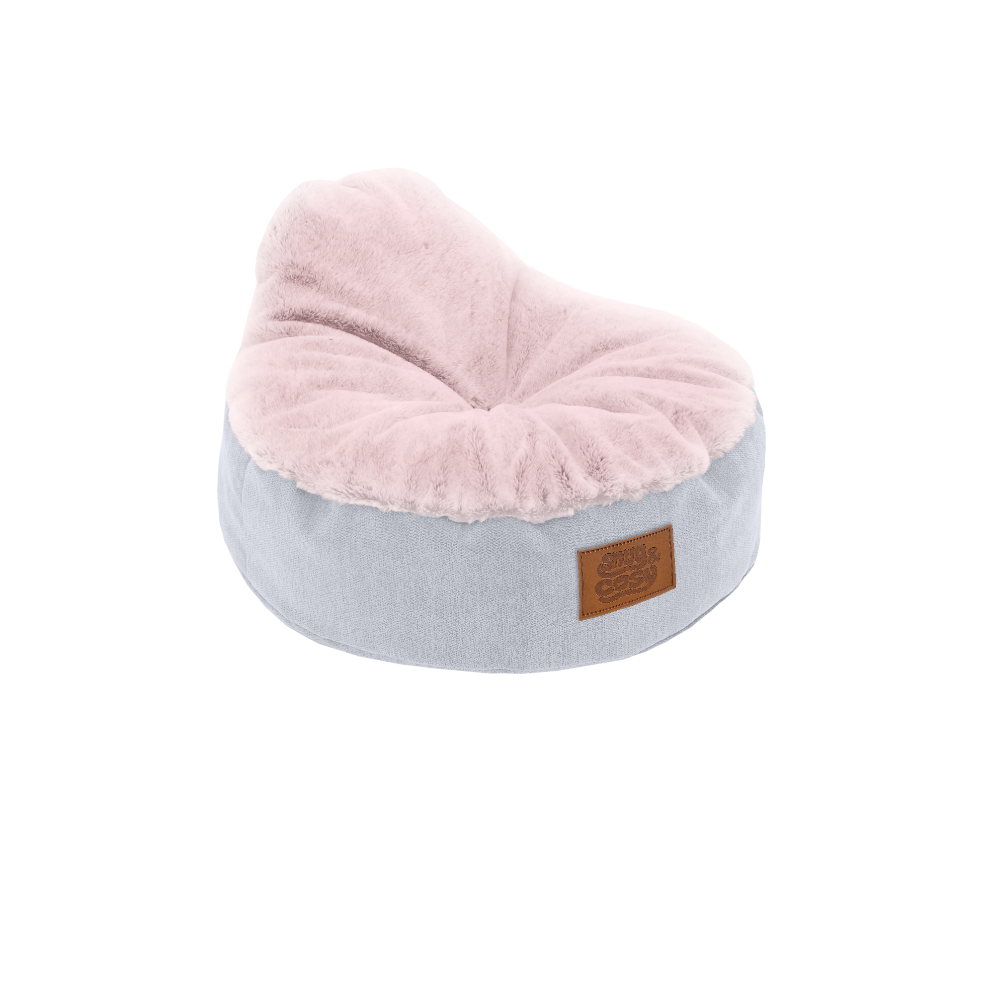 Lazy Sofa Dog Pet Puppy Bed - Fleece-Lined Two-Tone Pet Sofa with Removable Cover - Pet Beds for dogs Snug and Cosy Pets
