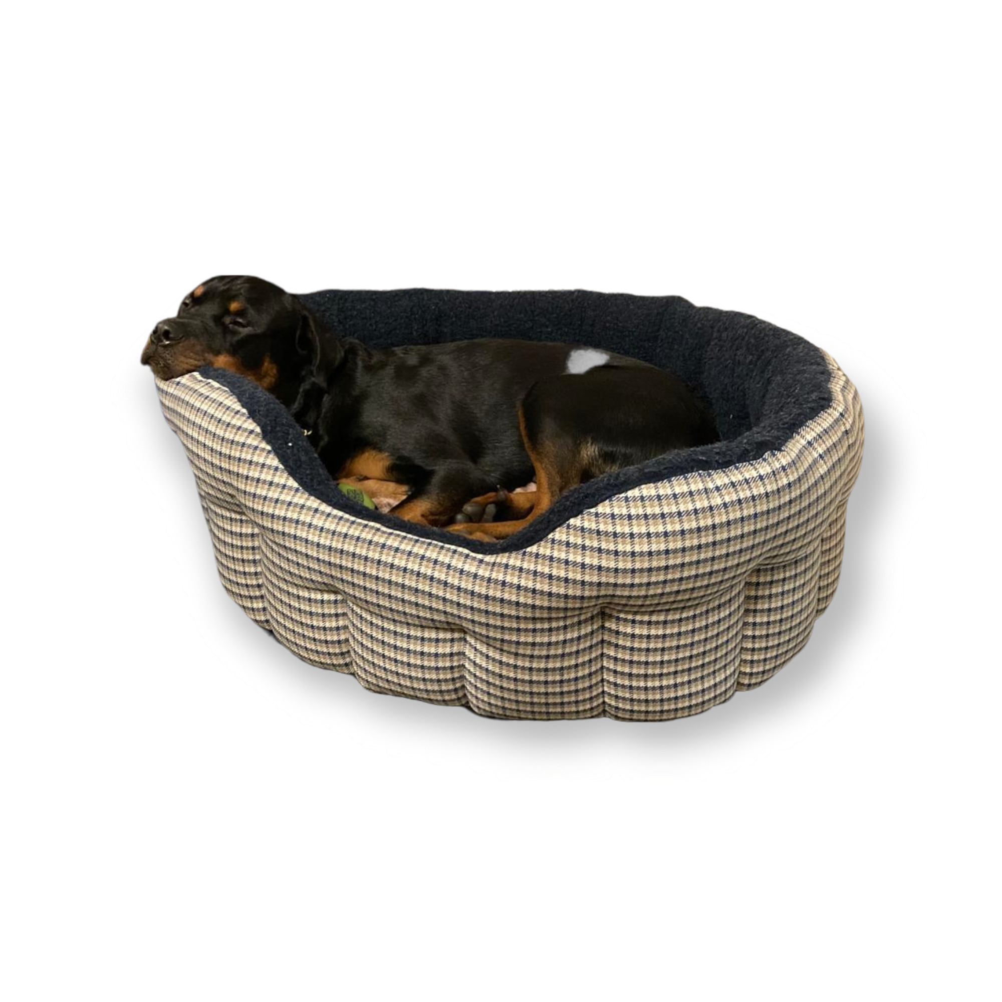 The Softie Navy Bed - for dogs Snug and Cosy Pets