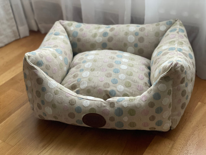 Beige Polka Dot Bed